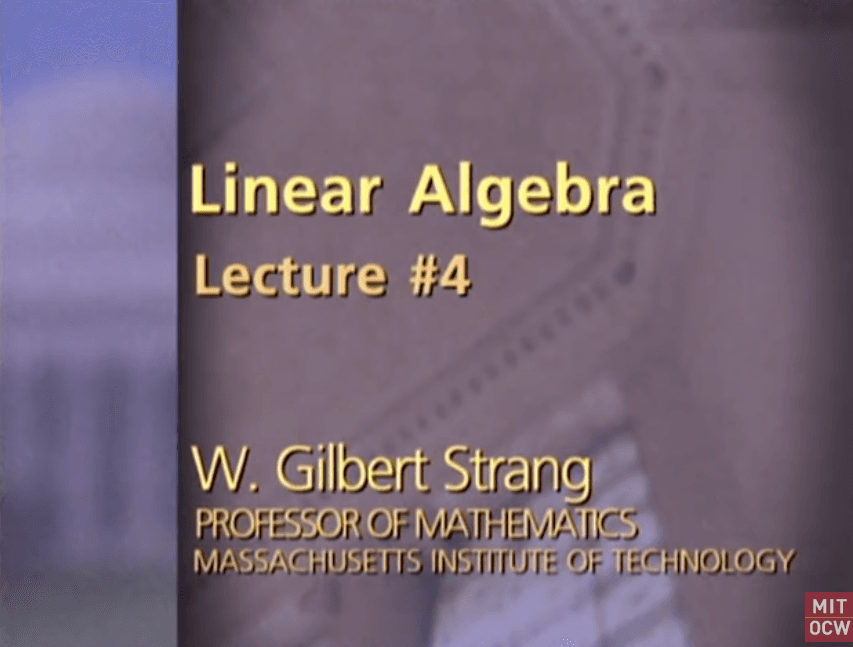 4. Factorization into A = LU